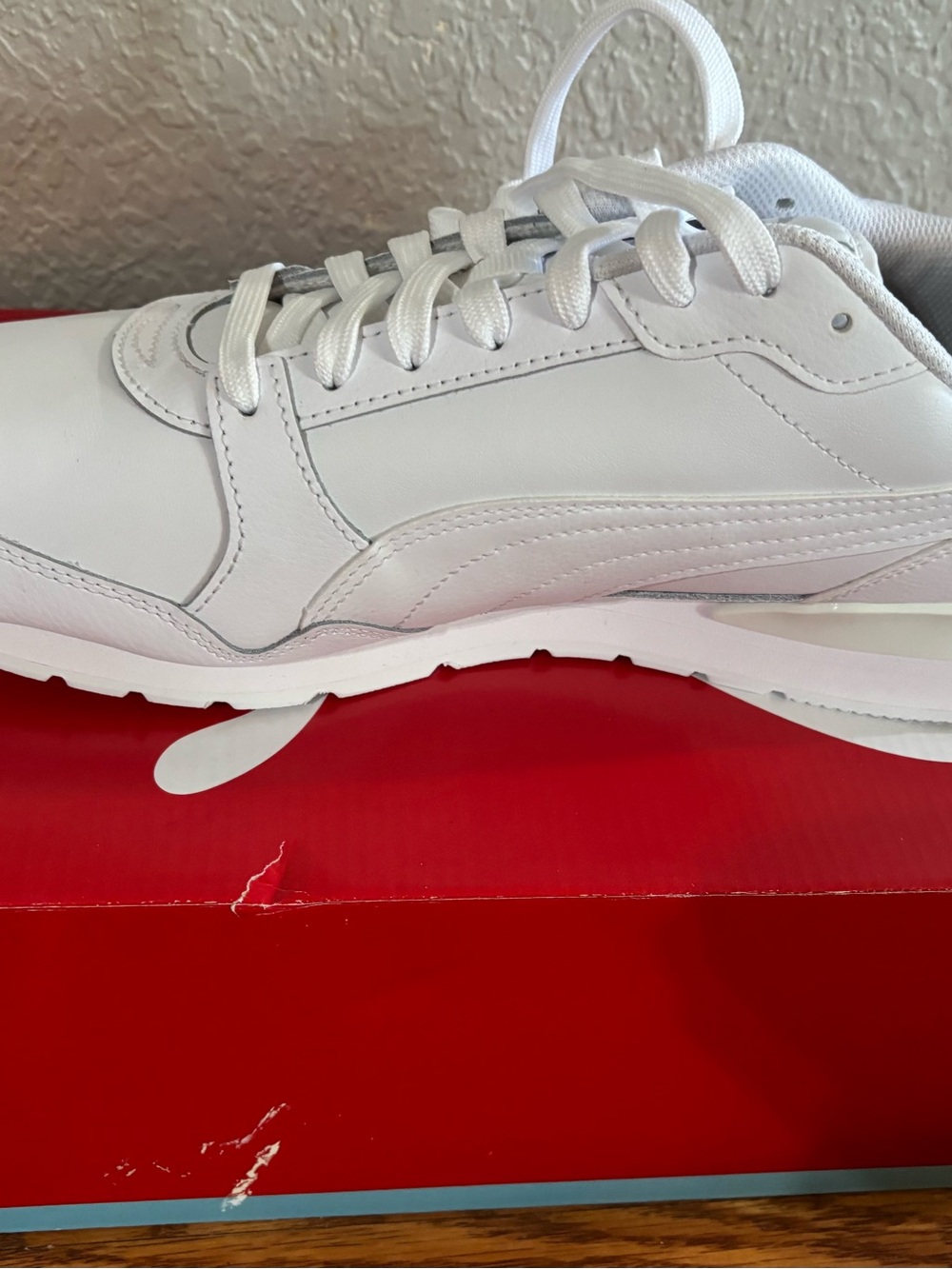 Puma Men's All-White Athletic Sneakers